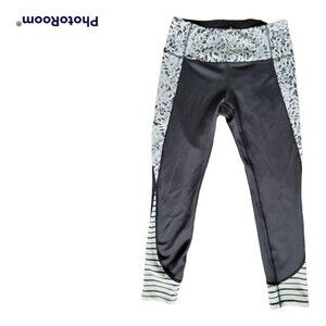 APANA ANIMAL PRINT BLACK & WHITE LEGGINGS - M